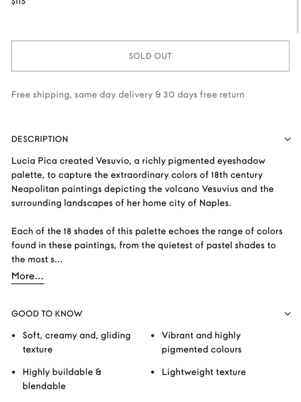 Vesuvio Eyeshadow Palette by Lucia Pica - Rich Multi-Color - Picture 4 of 7